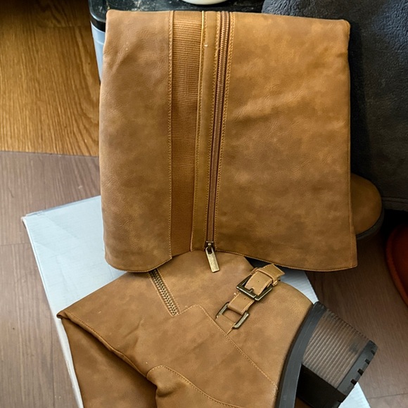 Cloudwalkers Brown Heeled Boots - Picture 3 of 7